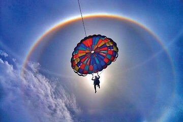 Parasailing over Thailand beach