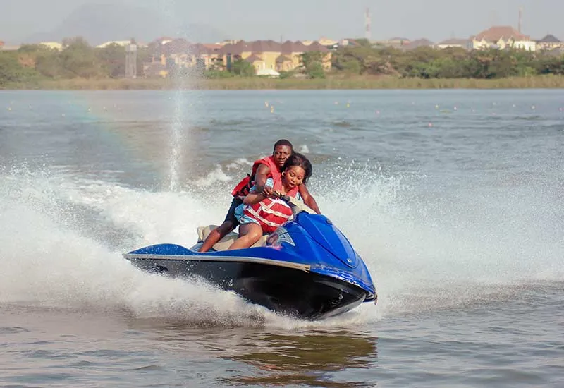 Jet ski on water