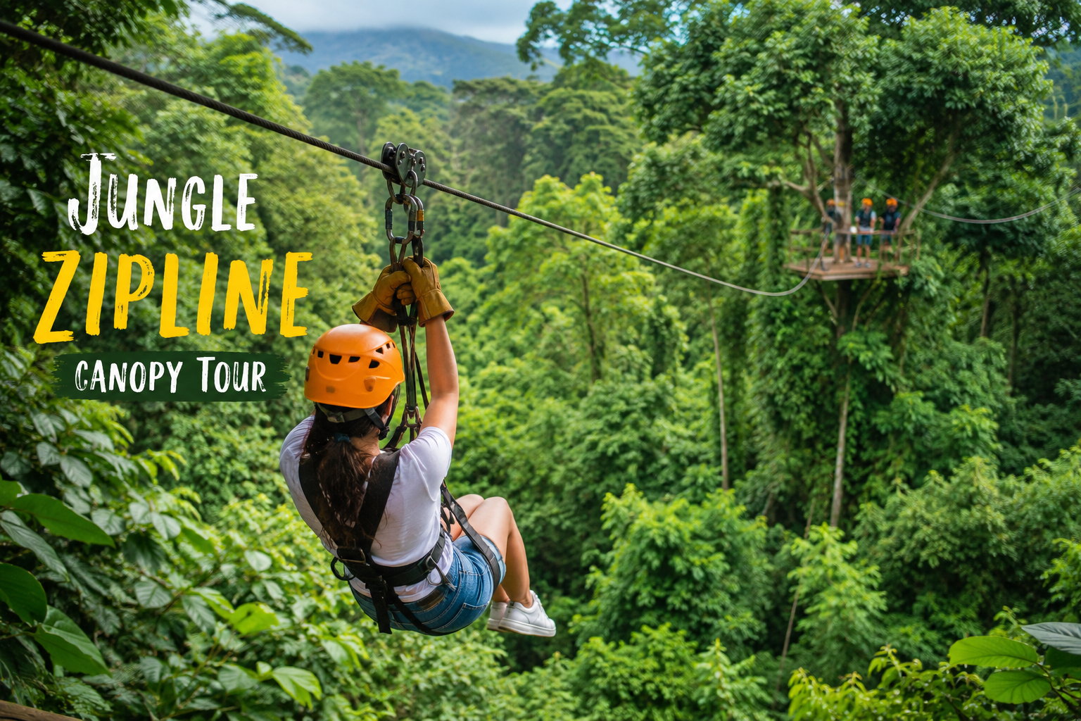 Jungle zipline canopy tour