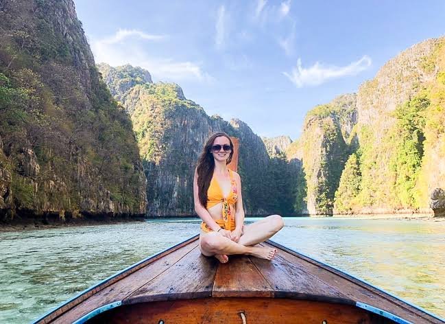 Island hopping longtail boats