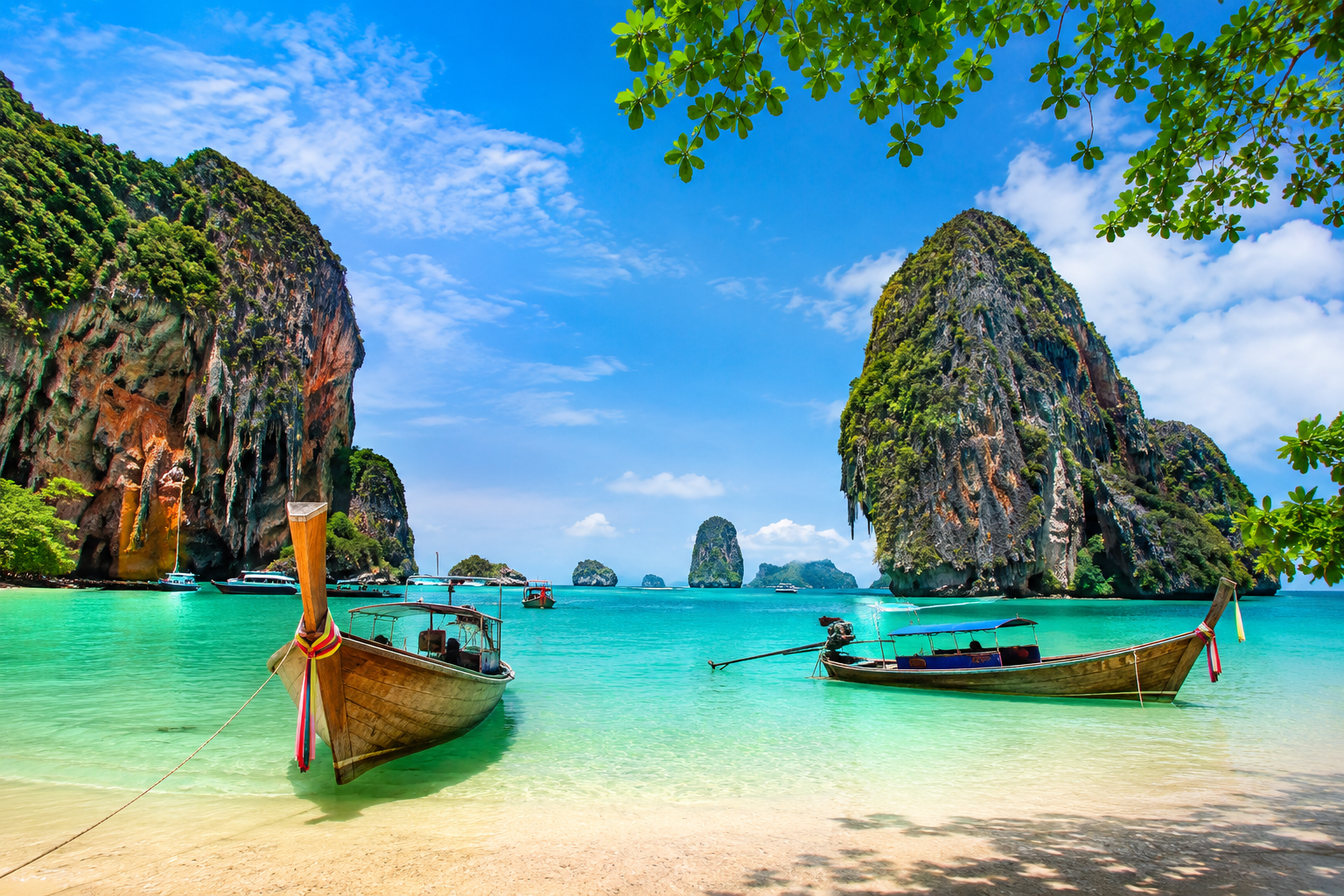 Krabi Railay Beach cliffs